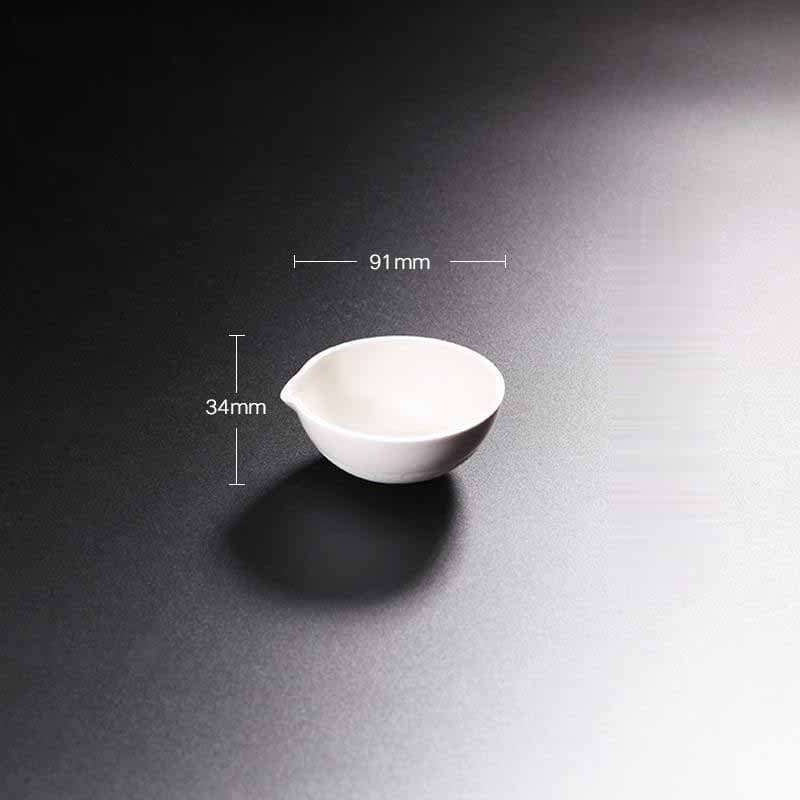 Evaporating Dish With Round Bottom, Porcelain, Capacity 35 to 5.000 ml