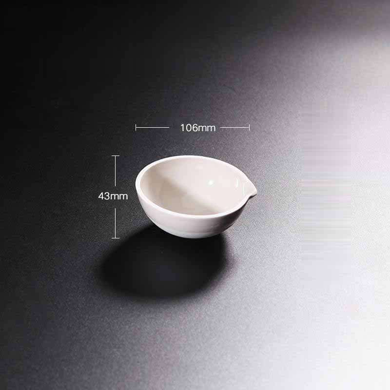 Evaporating Dish With Round Bottom, Porcelain, Capacity 35 to 5.000 ml
