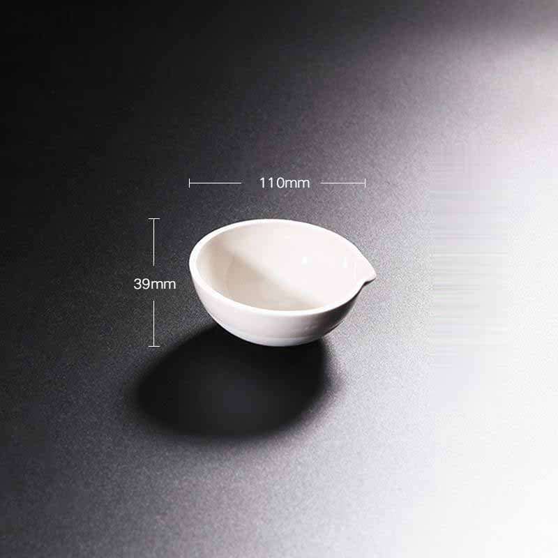 Evaporating Dish With Round Bottom, Porcelain, Capacity 35 to 5.000 ml