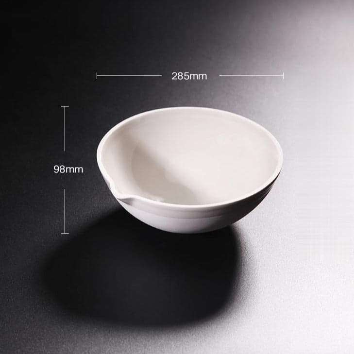 Evaporating Dish With Round Bottom, Porcelain, Capacity 35 to 5.000 ml