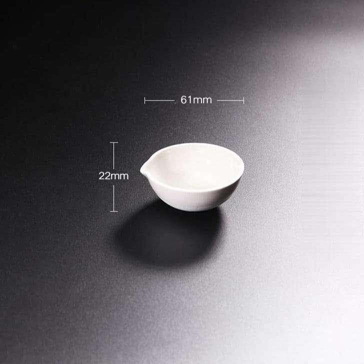 Evaporating Dish With Round Bottom, Porcelain, Capacity 35 to 5.000 ml