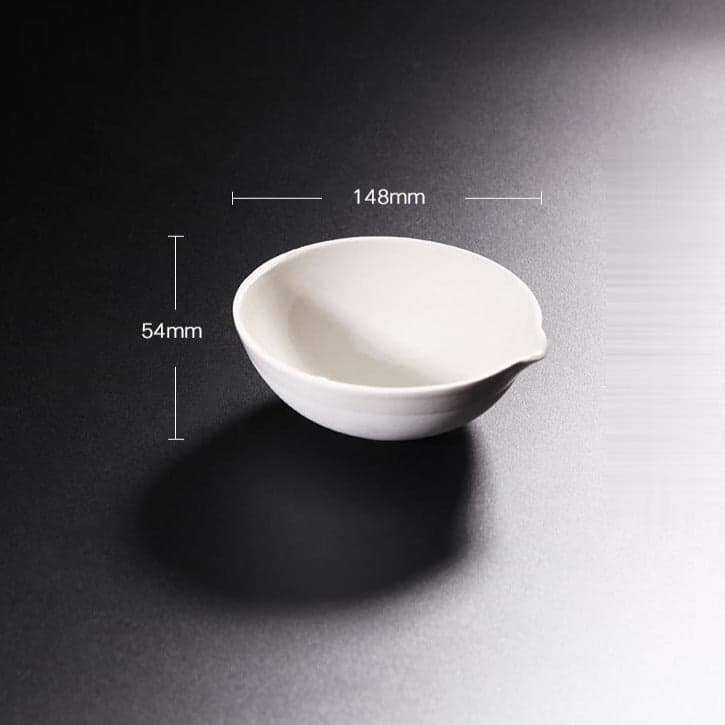Evaporating Dish With Round Bottom, Porcelain, Capacity 35 to 5.000 ml
