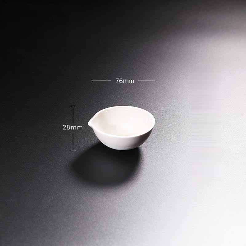 Evaporating Dish With Round Bottom, Porcelain, Capacity 35 to 5.000 ml