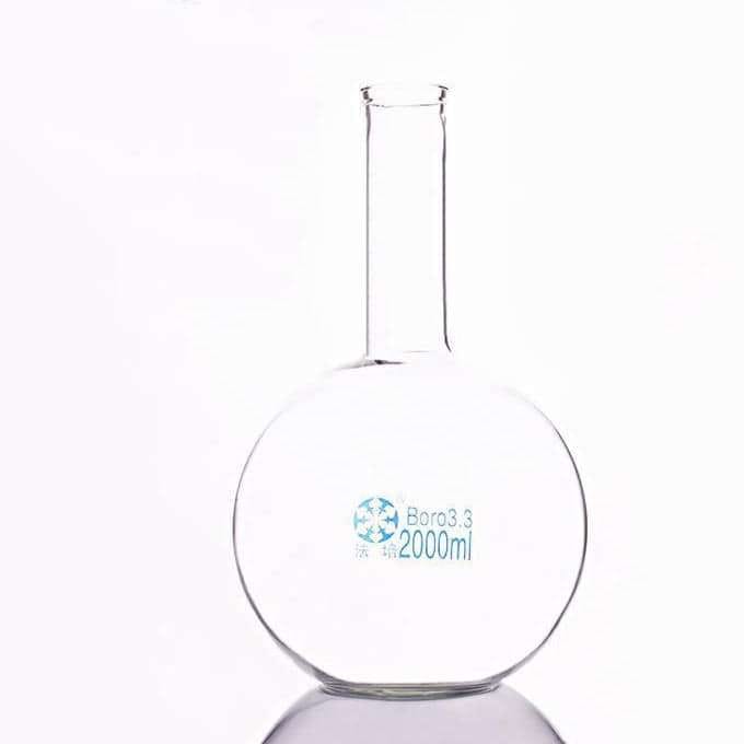 Flat bottom flask with long neck, 50 to 3.000 ml