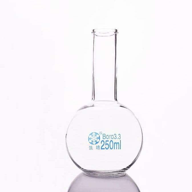 Flat bottom flask with long neck, 50 to 3.000 ml