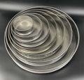 Flat sieves, diameter 10 to 30 cm, mesh size 10 to 200