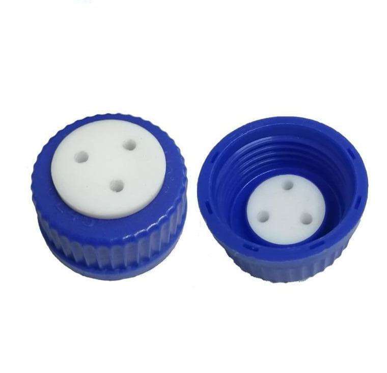 Four-Necked HPLC Bottle, Borosilicate Glass 3.3, GL45 Screw Cap, 250-20,000 ml
