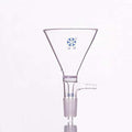 Funnel with frit, joint and hose connector, diameter 50 mm to 150 mm