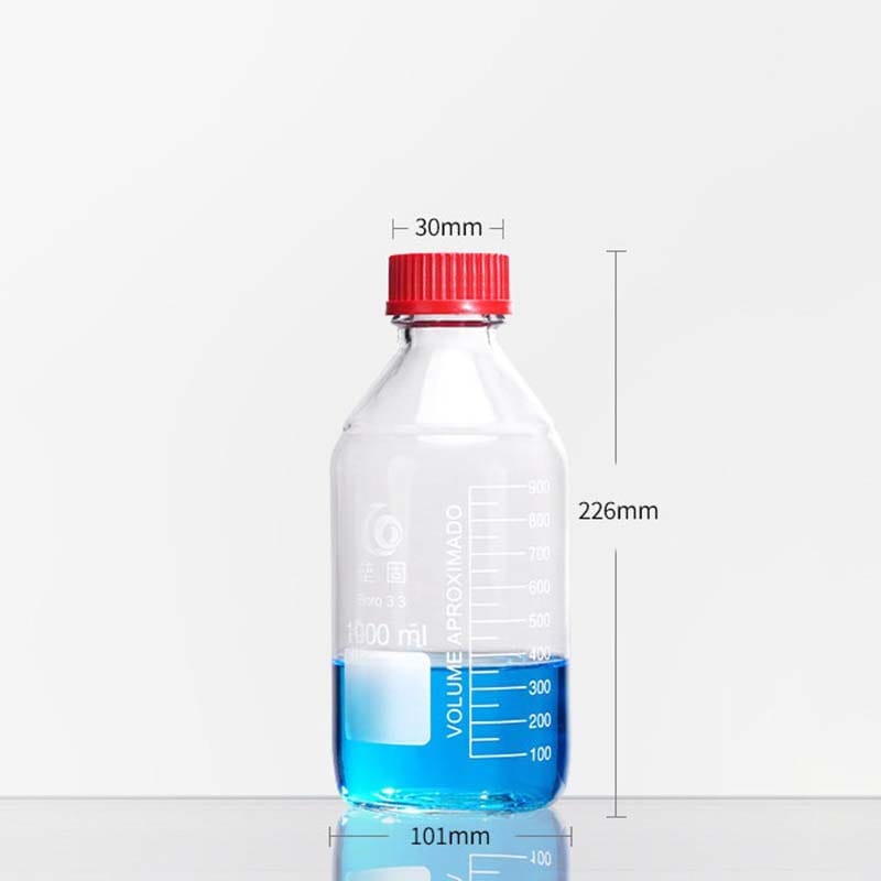 GL45 Screw top bottle, Clear Glass Reagent Bottle, 100 ml to 20000 ml