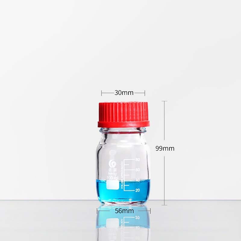 GL45 Screw top bottle, Clear Glass Reagent Bottle, 100 ml to 20000 ml