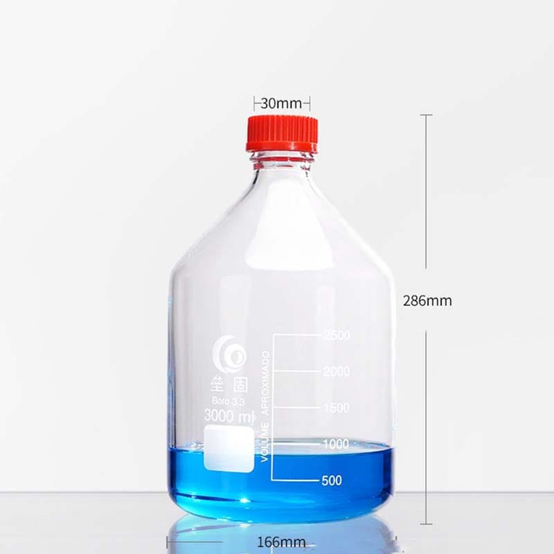GL45 Screw top bottle, Clear Glass Reagent Bottle, 100 ml to 20000 ml
