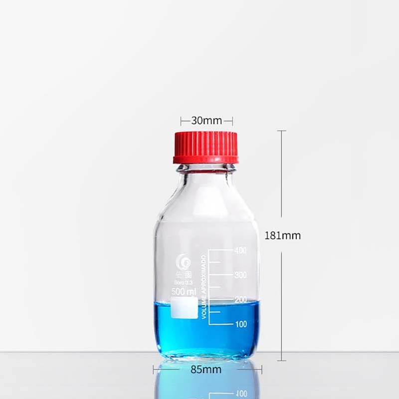 GL45 Screw top bottle, Clear Glass Reagent Bottle, 100 ml to 20000 ml