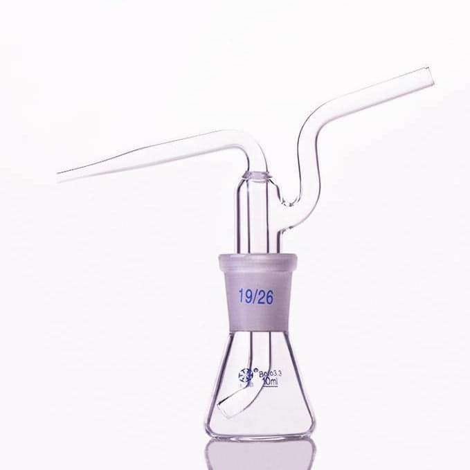 Glass wash bottle, capacity 250 to 1.000 ml