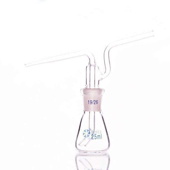Glass wash bottle, capacity 250 to 1.000 ml