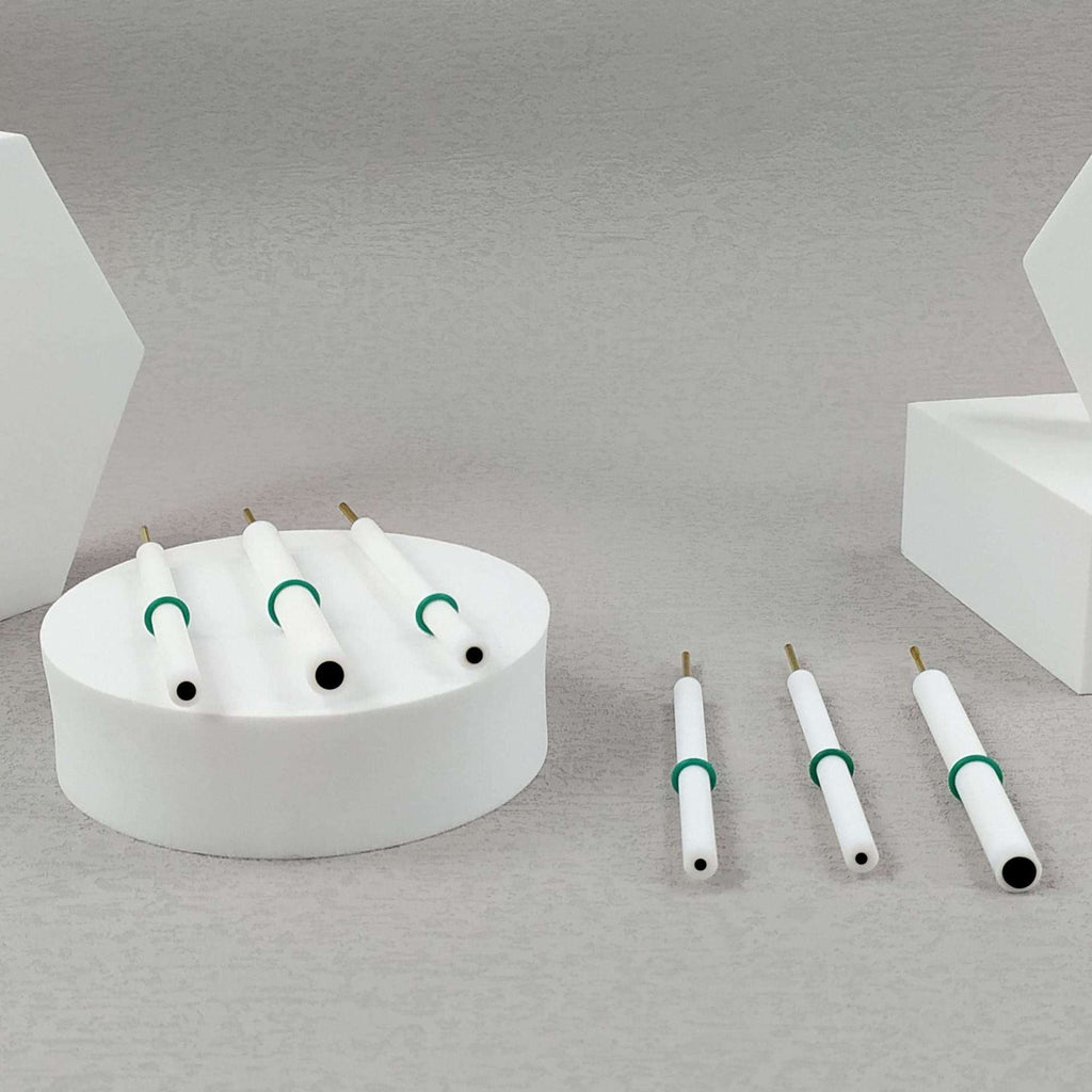 Glassy carbon disc working electrodes with PTFE rod