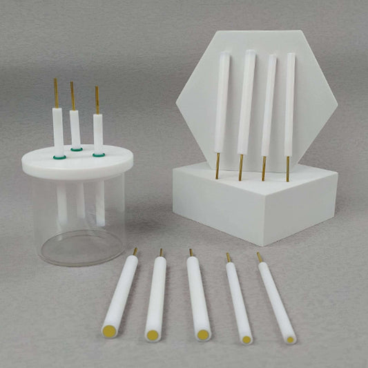 Gold disc working electrodes with PTFE rod