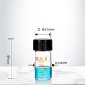 Serum bottle with screw cap, clear glass, graduated, 5 ml to 1.000 ml