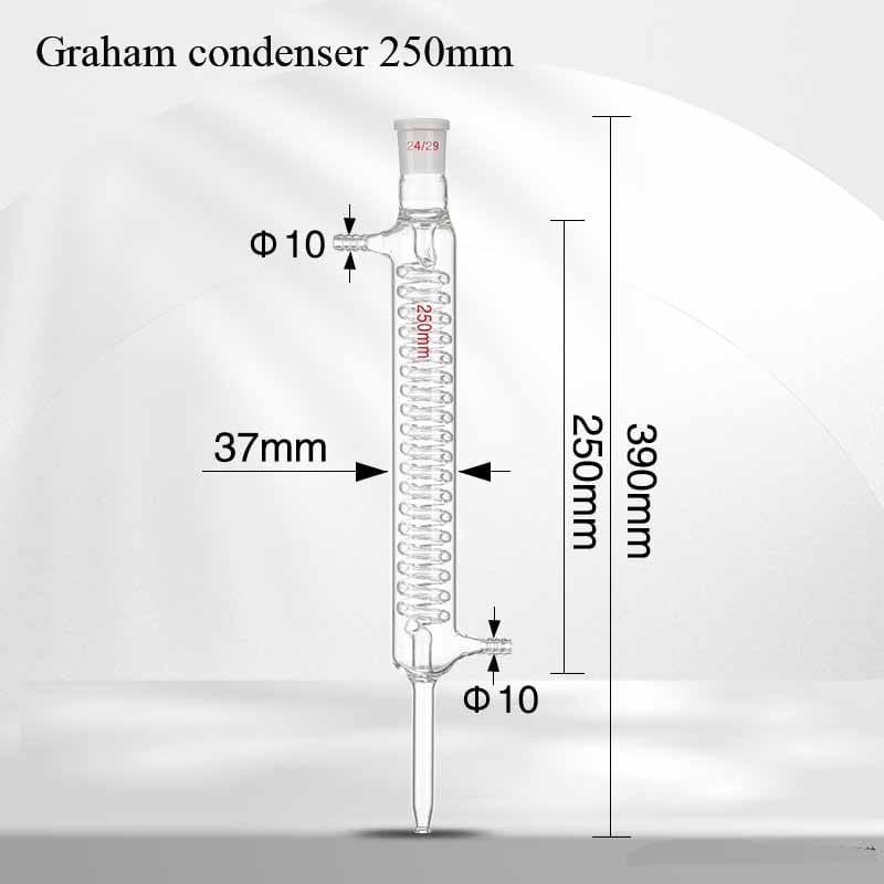 Kjeldahl Distillation apparatus Kit with Graham Condenser, 250-1.000 ml, include stand & heating