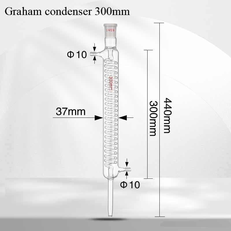 Kjeldahl Distillation apparatus Kit with Graham Condenser, 250-1.000 ml, include stand & heating