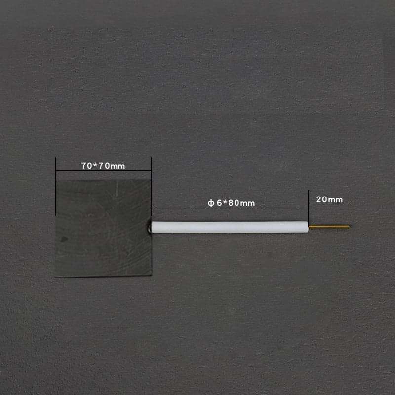 Graphite plate working electrodes with PTFE rod