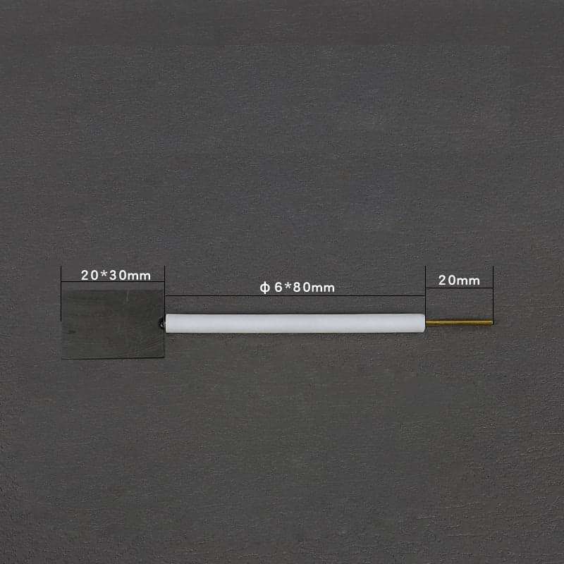 Graphite plate working electrodes with PTFE rod