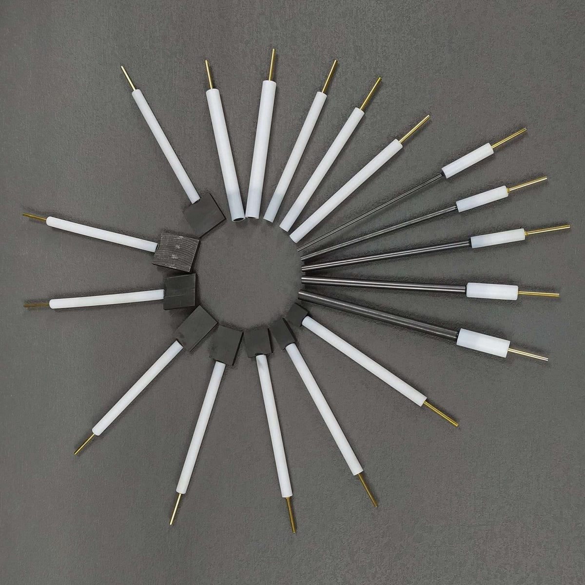 Graphite rod working electrodes with PTFE rod