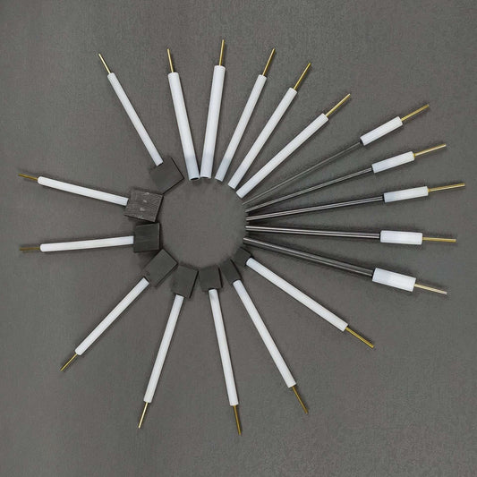 Graphite rod working electrodes with PTFE rod