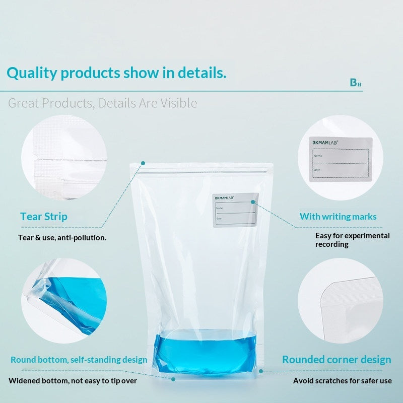 Biological Disposable Sterile Press Strip Homogenization Liquid/Gas/Water Quality Sampling Bags 200m