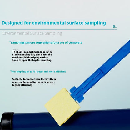 Biological Sterile Sponge Sampling Bag Handle Homogeneous Wire Environmental Surface Belt Writing Ar