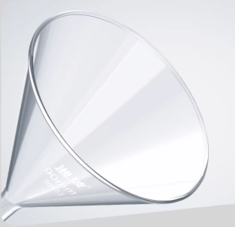 Glass Short-necked Conical/ Triangular Funnels,30-150ml