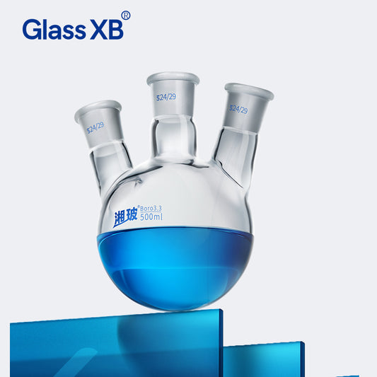 5L-50L Borosilicate Glass 3/Three Necks Round Bottom Boiling Flask Chemistry Labware Kit
