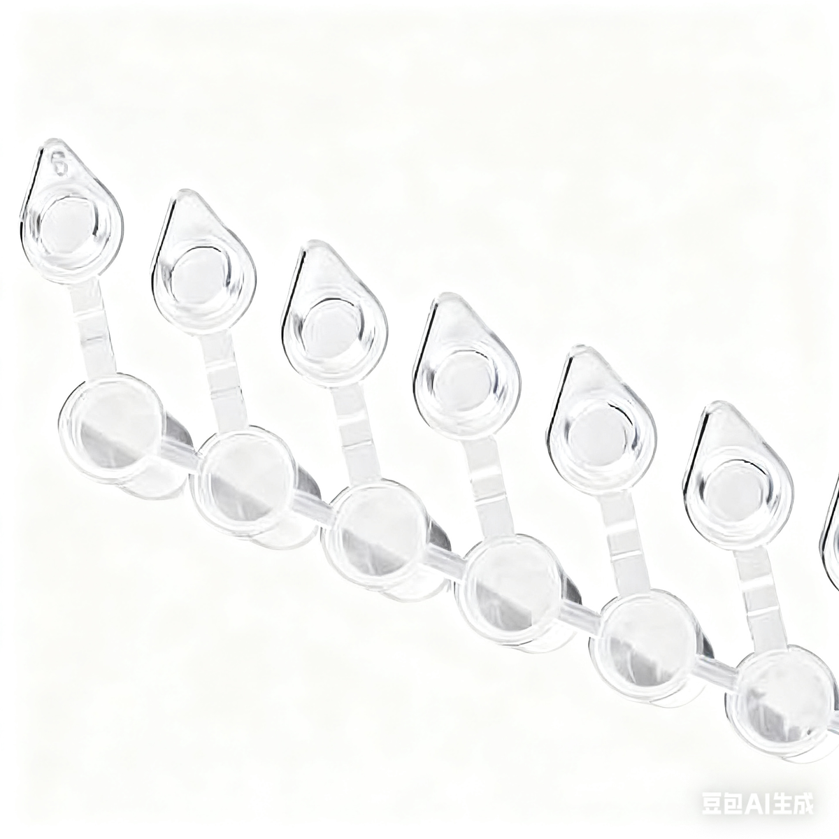 8-Tube PCR Centrifuge Tube Plate 0.1/0.2/0.5ml Capacity High Temperature Resistant Fluorescence Quan