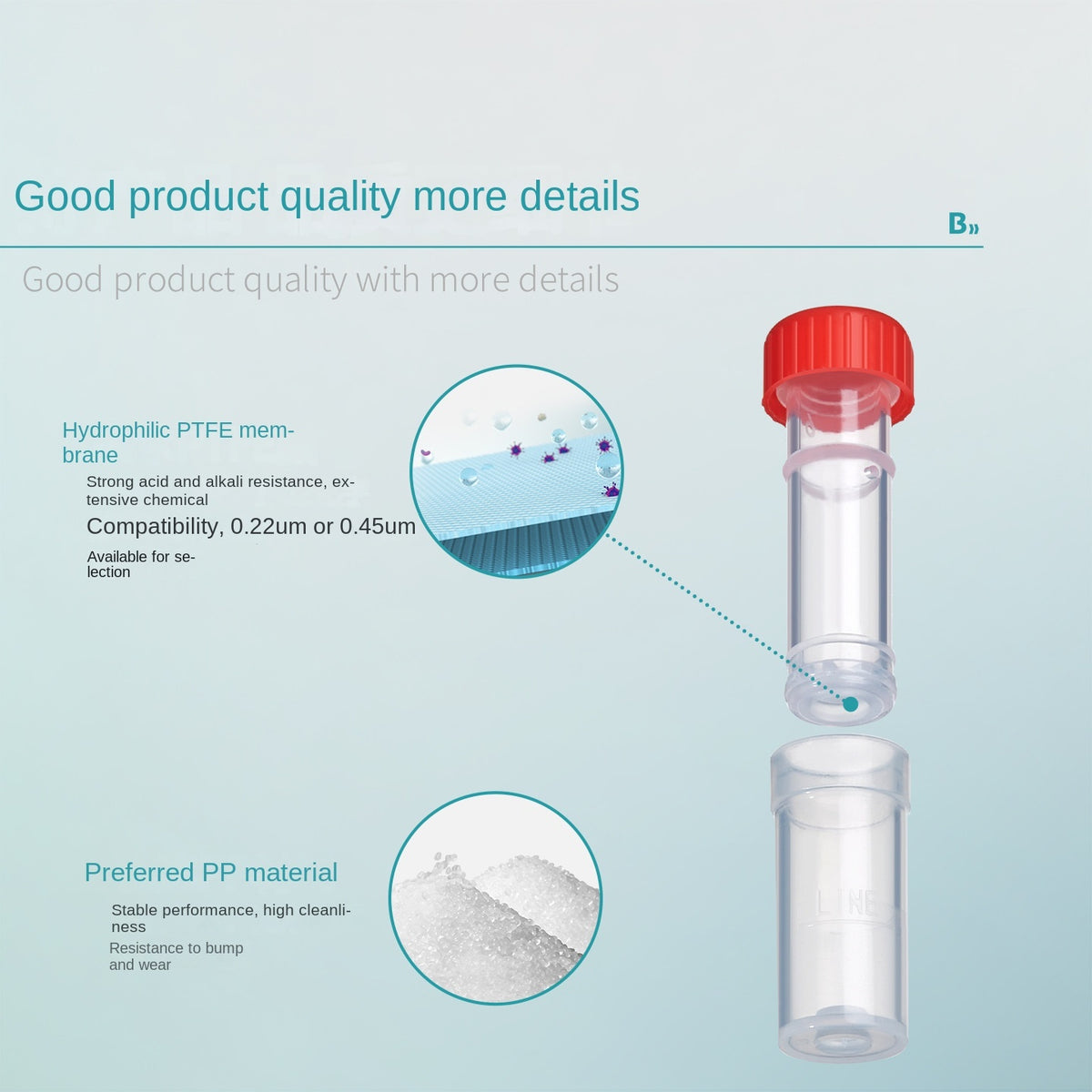 Biological Sample Filter Bottle PP Transparent Brown 0.22/0.45m China