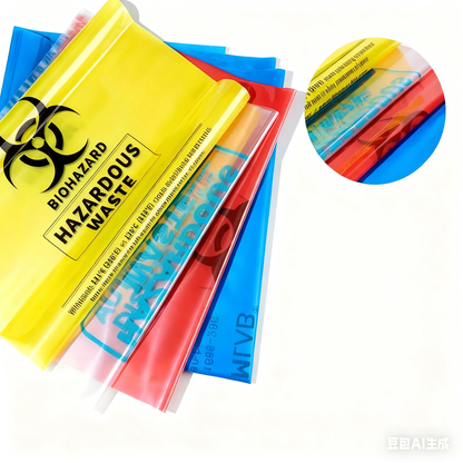 Biomedical Garbage Bags Pp/pe Material 50*60 Size Can Withstand High Temperature High Pressure Biolo