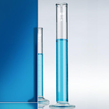 High Precision 5-2000mL Glass Measuring Cylinder Hexagonal Base for Laboratory Use OEM Customizable
