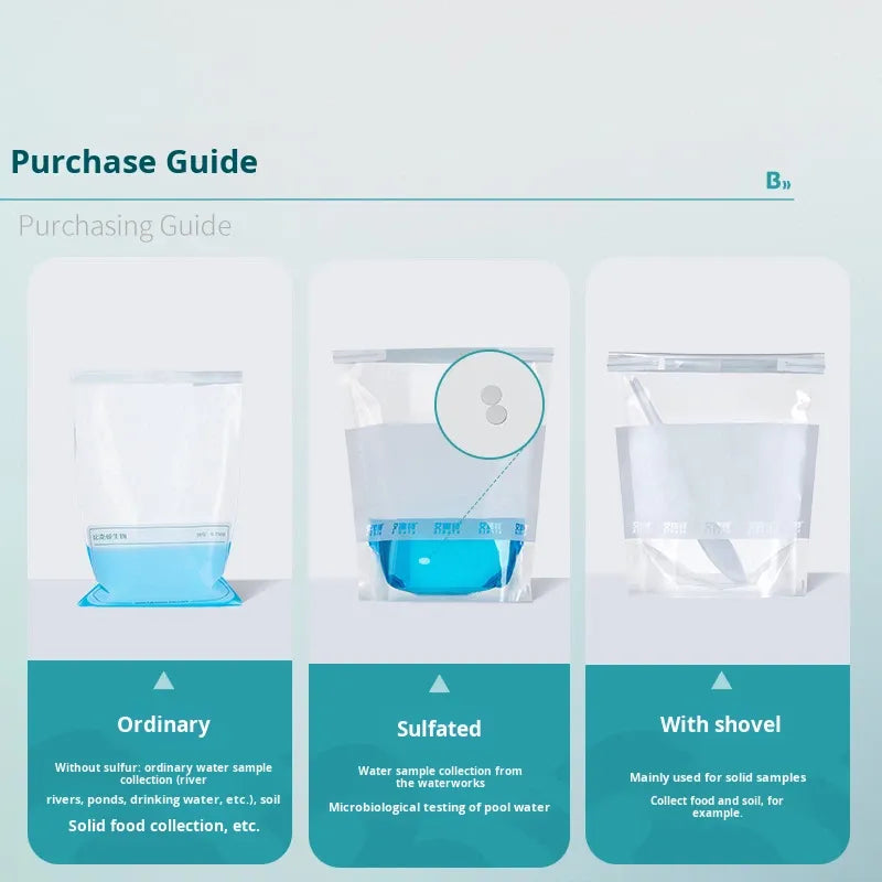 Edte Sterile Wire Sampling Bag for Water Soil Laboratory Sample Collection with Homogenization and W