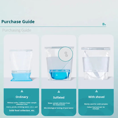 Edte Sterile Wire Sampling Bag for Water Soil Laboratory Sample Collection with Homogenization and W