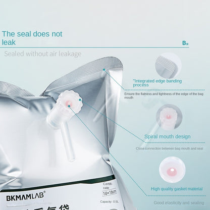 Biological Gas Sampling Bags with Single/Double Valve Aluminum Foil 6*8cm Size Customizable Support