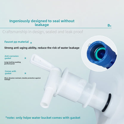 Bikeman 009 Bioplastic PP Laboratory HDPE for Distilled Pure Water Storage Bucket Bottom-Mouth Bottl