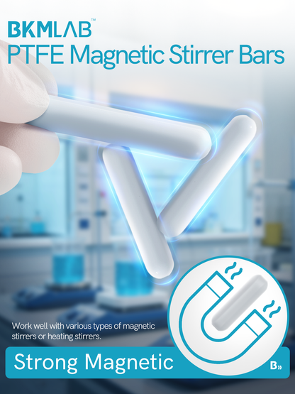 PTFE Magnetic Stirrer Mixer Stir Bar, Magnet Stirring Rods Stick Stir Plate Bars for Laboratory, Hom