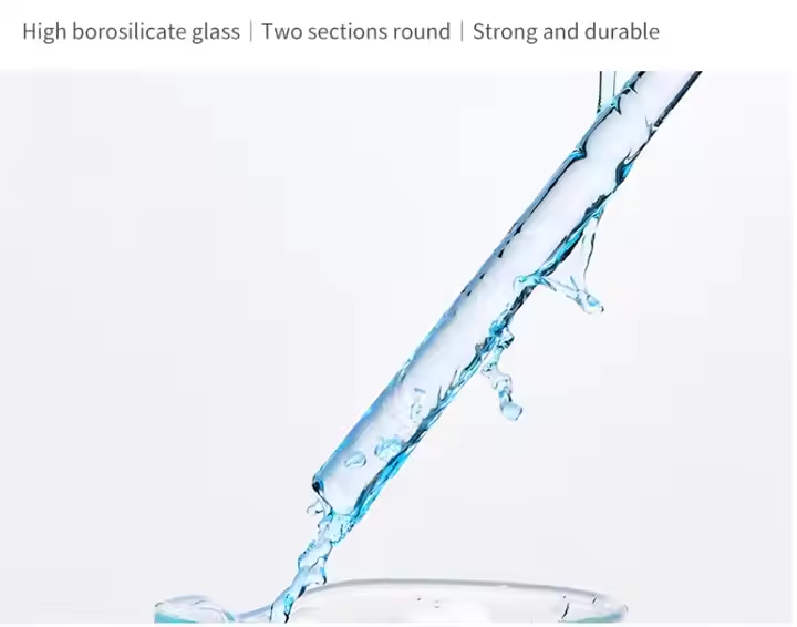 Lab Borosilicate Glass Rod Clear for Test Tubes for Stirring Essential Glass Stirring Rod for Effect