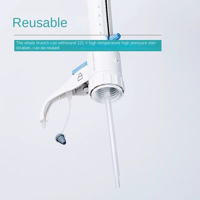 Beijing Dalong Plastic Bottle Mouth Dispenser Quantitative Pipette Doser 50ml Laboratory Adjustable 