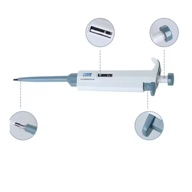 Lab High Precision Fully Autoclavable Plastic Pipettor Single Channel Pipette Micro Pipettes