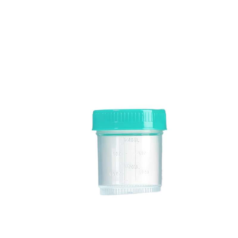 Biological Sterile Sampling Cup Disposable Plastic Lab Supply Container Screw Cap Lid Independent Pa