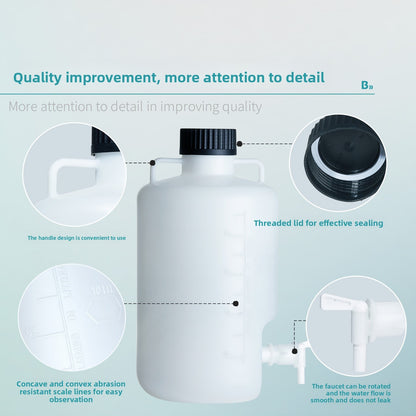 Bikeman 009 Bioplastic PP Laboratory HDPE for Distilled Pure Water Storage Bucket Bottom-Mouth Bottl