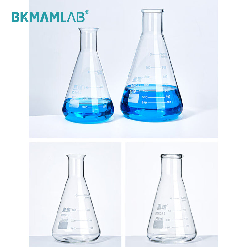 Glassware Borosilicate Glass 3.3 Conical Flask/ Erlenmeyer Flask, 50-1000ml Available