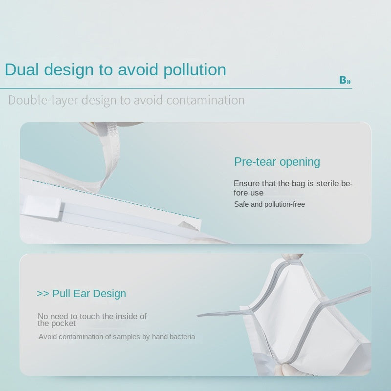 Eide Sterile Wire PP 700mL Sampling Bag for Water Soil Sample Collection with Homogeneous Design Wir