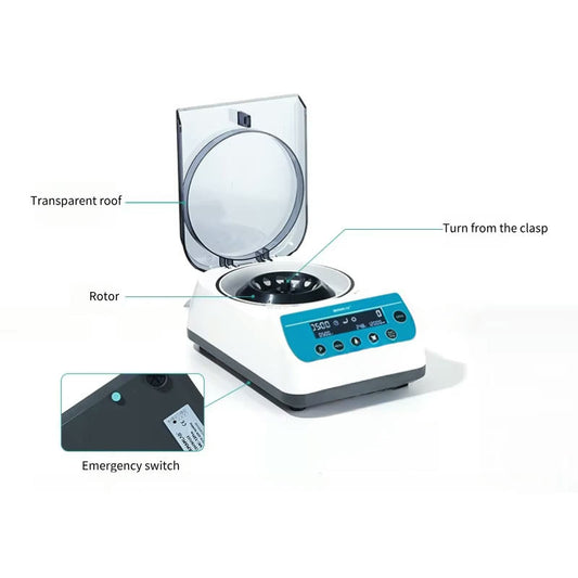 High-Speed Low-Noise Laboratory Mini Micro Centrifuge-Portable Timing Handheld Device