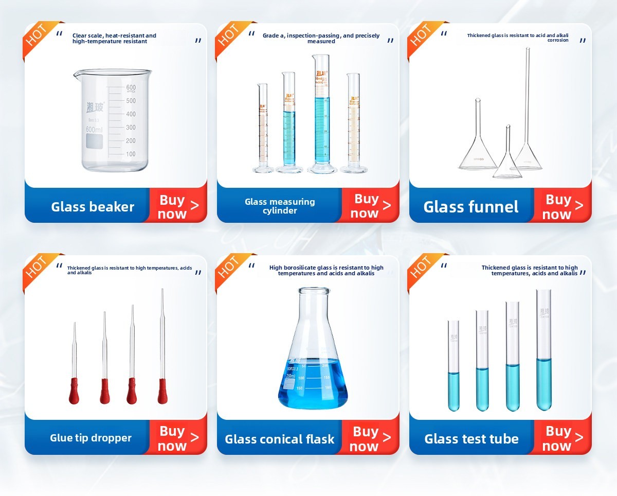Lab Glassware Glass Triangular Graduated/Measuring Cup/ Cylinder, Large-Capacity with Graduations Tr