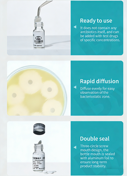 Blank Antibiotic Sensitivity Discs for Antibacterial Susceptibility Testing